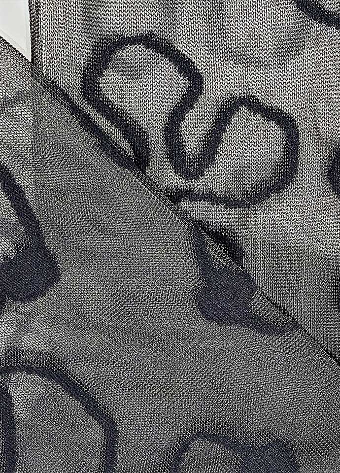 Asymmetrical Pattern Mid-Calf Socks